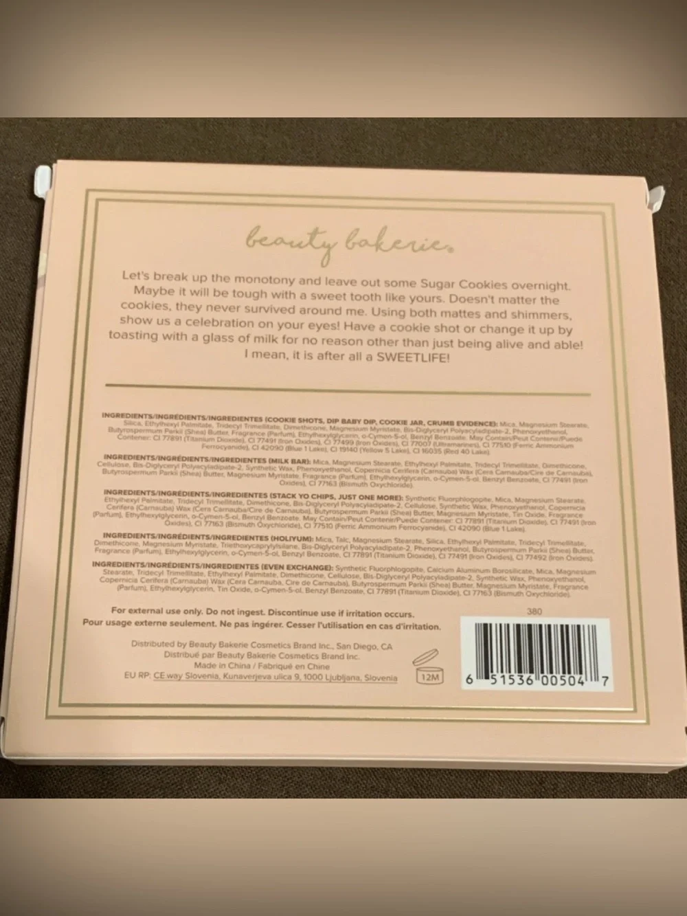 Beauty Bakerie Sugar Cookies Eyeshadow Palette